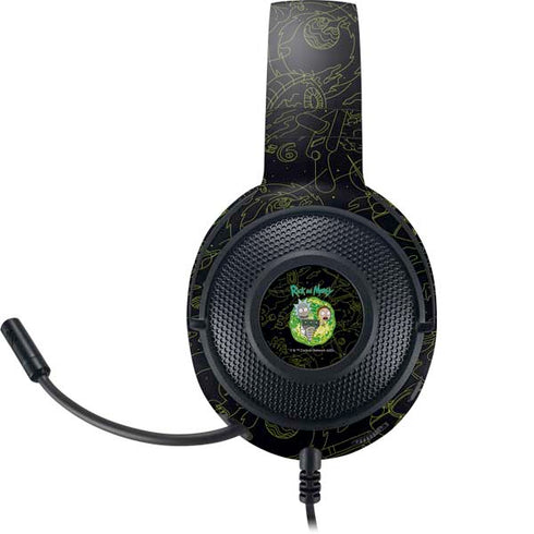 Adult Swim Rick and Morty Portal Travel Razer Kraken X Skin